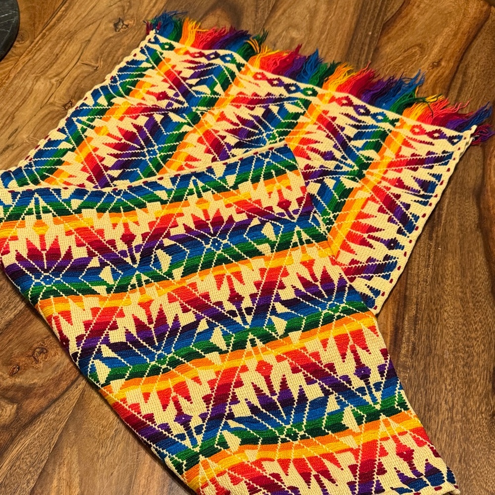 Mexican Colorful Woven Table Runner